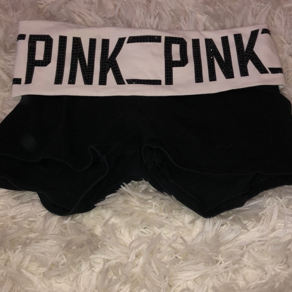 Black & White Victoria Secret PINK Yoga Short